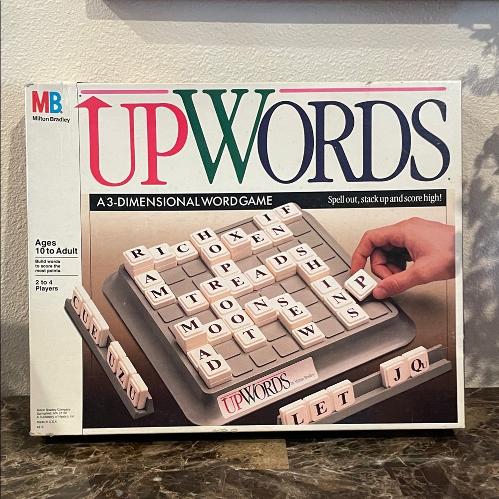 Vintage Upwords 3D Word Game 1988
